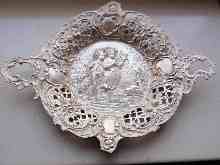 silver basket from Hanau