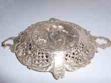 silver basket from Hanau
