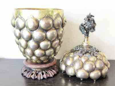 silver grape cup