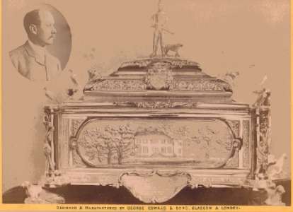 silver casket