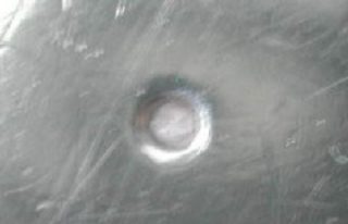 silver round plate