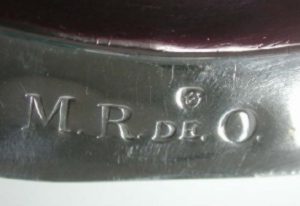 silver round plate