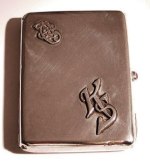 Estonian silver cigarette case