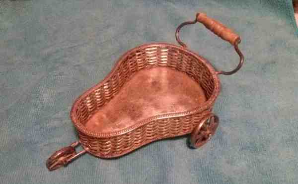 silverplate decanter wagon or wine trolley