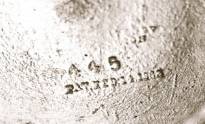 a silver plate acorn of unknown origin