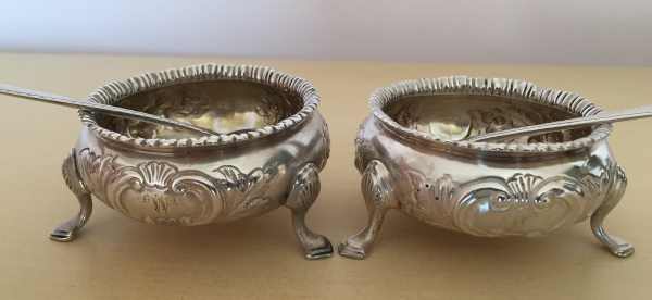 silver salt cellars