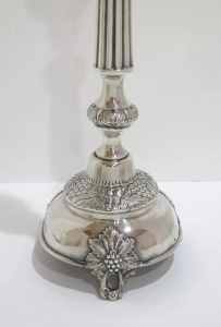 Russian silver candlesticks