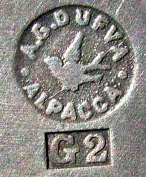 Dufva mark in use at least between 1910 and 1927