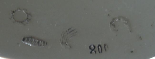 Italian silver coaster marks