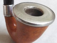 calabash pipe with silver complements