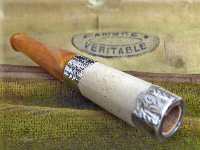 amber mouthpiece with silver complements