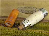 amber mouthpiece with silver complements