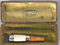 amber mouthpiece with silver complements