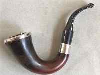 calabash pipe with silver complements