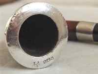 calabash pipe with silver complements
