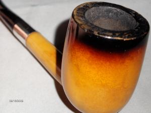 Peterson's Patent Meerschaum pipe with silver band
