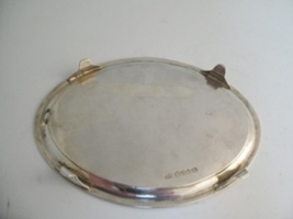 Bottom of Chawner stand showing assay scrapings (light colored area)