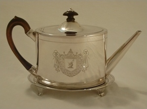 Teapot & stand by Henry Chawner, London 1791