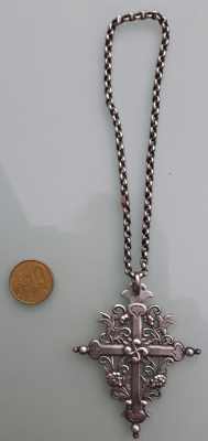 silver  Byzantium orthodox cross