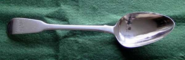 Fiddle pattern table spoon made by Robert Rutland