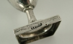silver caster: silversmith Timm Stettin c.1750