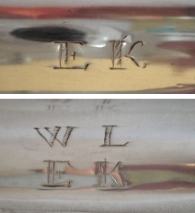 trencher salt: London 1714, silversmith William Looker