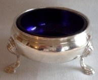 cauldron salt: London 1748, silversmith David Hennell I