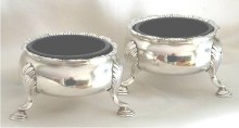 cauldron salt: London 1749, silversmith Edward Wood