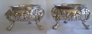 Cauldron salts: London 1752, silversmith David Hennell I