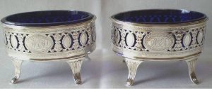 boat-shaped bowl: London 1790, silversmith Hester Bateman