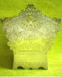 Russian silver salt throne