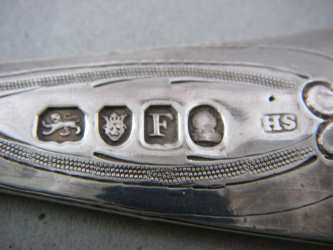 hallmark on silver berry spoon