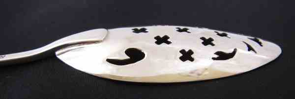 contemporary silver mote spoon
