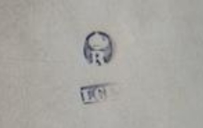 Snuffer and tray. Marks of Rio de Janeiro