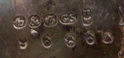 Boardman, Glossop & Co silver plate cup: marks