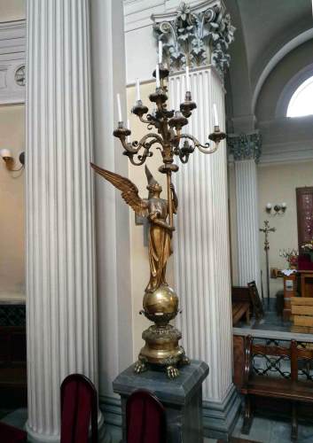 A Fraget candlestick, displayed in Paris at the International World Exhibition in 1900