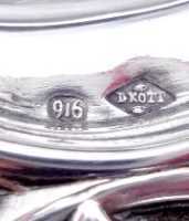 Silver tray marked KOTT