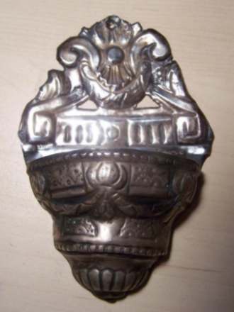 Italian silver holy water font