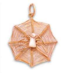 pendant with baby's tooth and pearl, gold