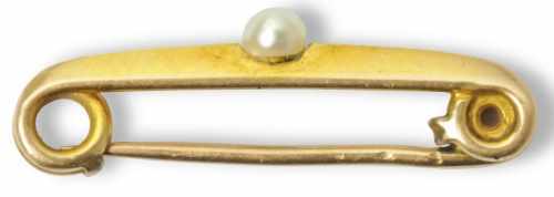 gold baby brooch
