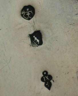 marks on silver teapot