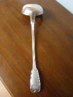 19th century silver ladle