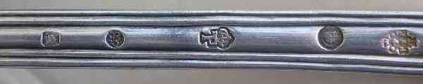 19th century silver ladle