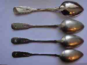spoons with unidentified Russian mark