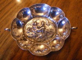 silver dish