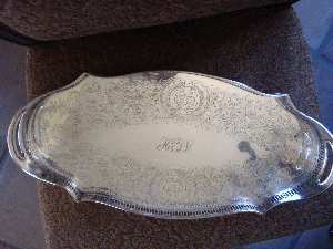 silver tray