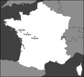 map of France