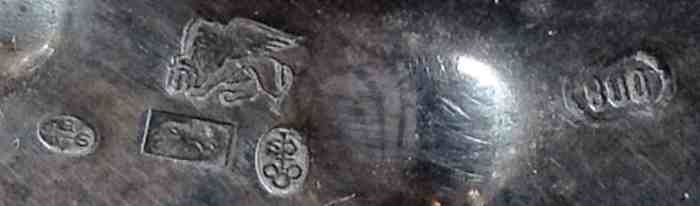 silver tastevin, possibly Italian