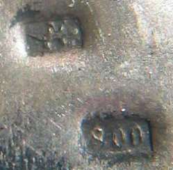 German silver weetheart badge