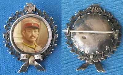 German silver weetheart badge
